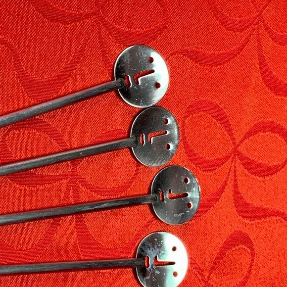 New 4 artisan metal cocktail stirrers - Picture 3 of 3